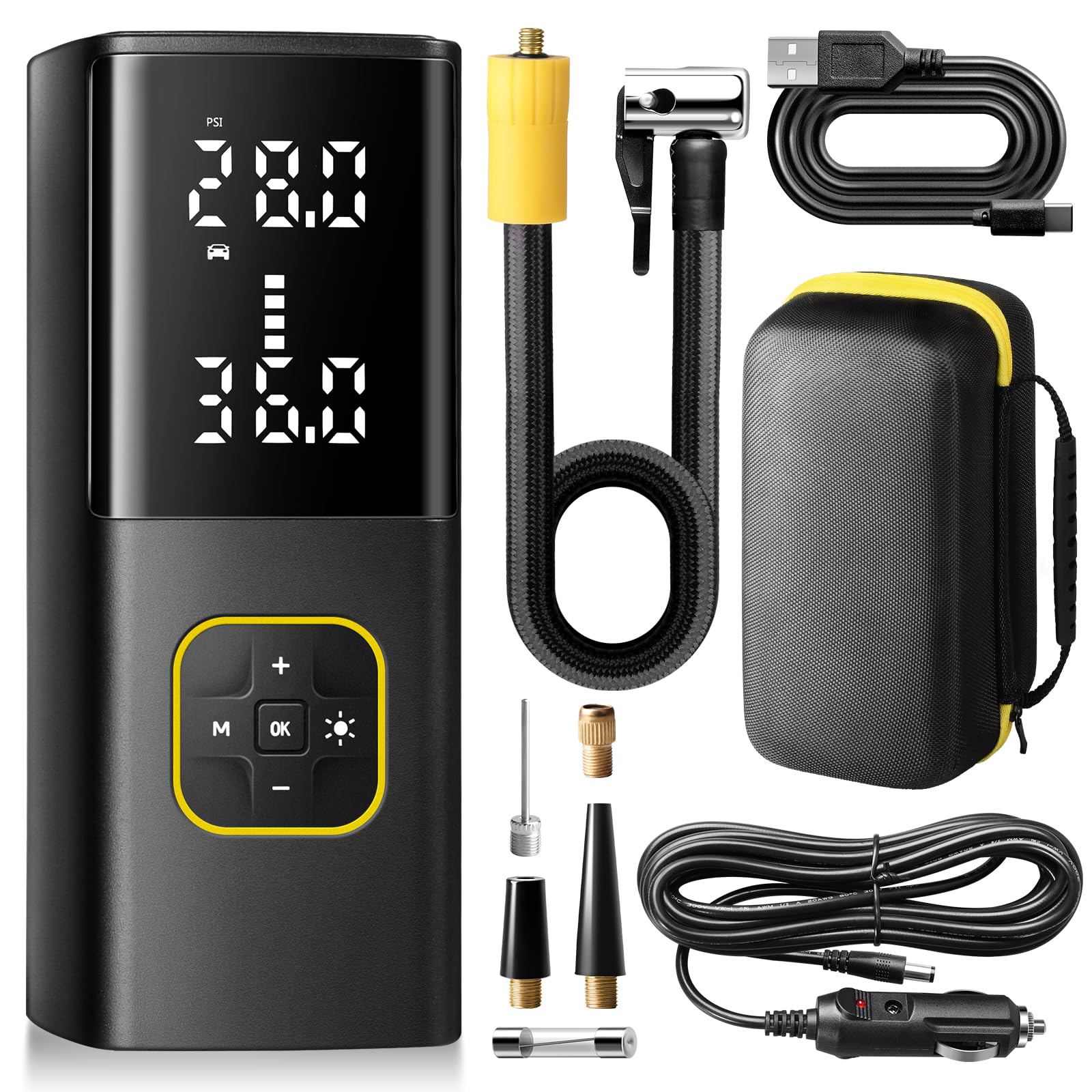 Amazon.com: Zune Lotoo Rechargeable Tire Inflator Portable Air